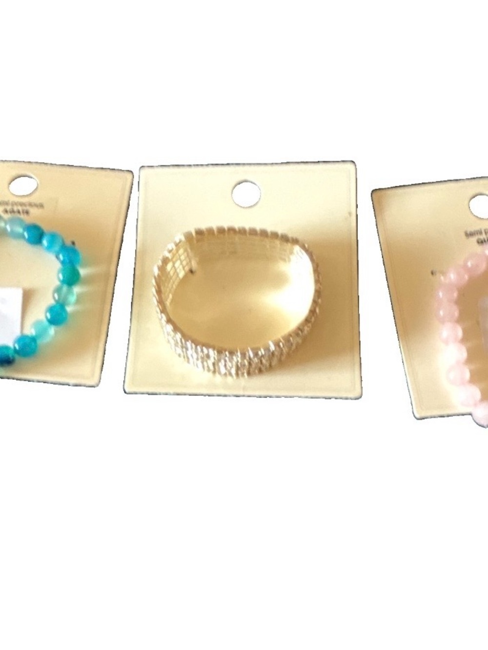 Gold Stretch Crystal Bracelet and beaded bracelet - Elegant Women's Jewelry